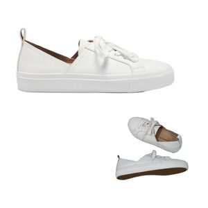 LUCKY BRAND "Dansbey" Genuine Leather Angled Low-Top Sneaker